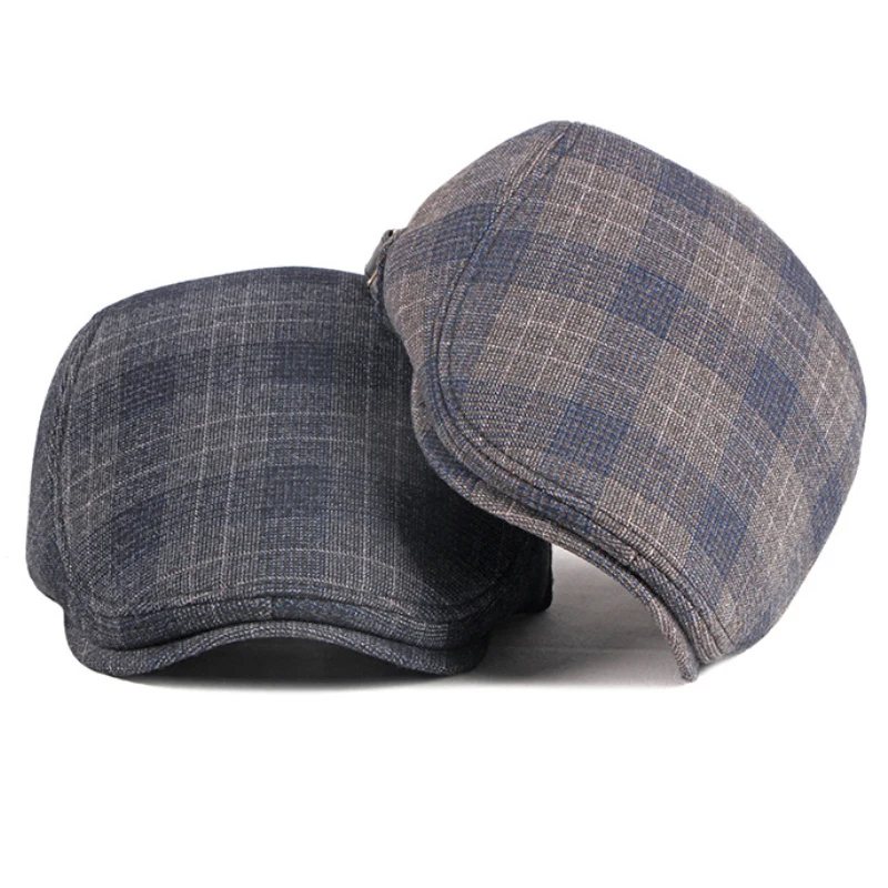HT3441 Men Berets Autumn Winter Cap Hat Male Adjustable Ivy Newsboy Flat Cap Men Vintage Wool Beret Hat Men Gastby Beret Cap