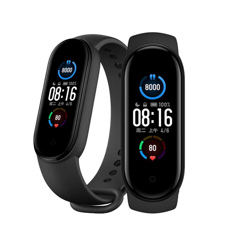 Смарт браслет Xiaomi Mi Band 5 цветной экран 1 дюйма AMOLED пульсометр фитнес трекер Miband5