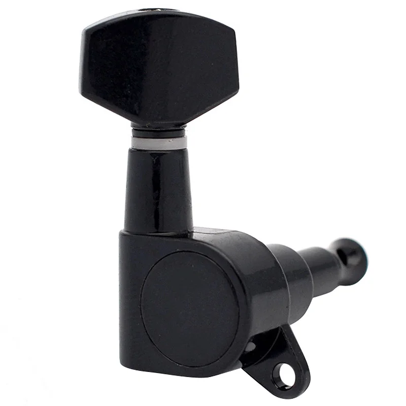 Guitar Sealed Small Peg Tuning Pegs Tuners Machine Heads For Acoustic Electric Parts( Black 3R3L) | Спорт и развлечения
