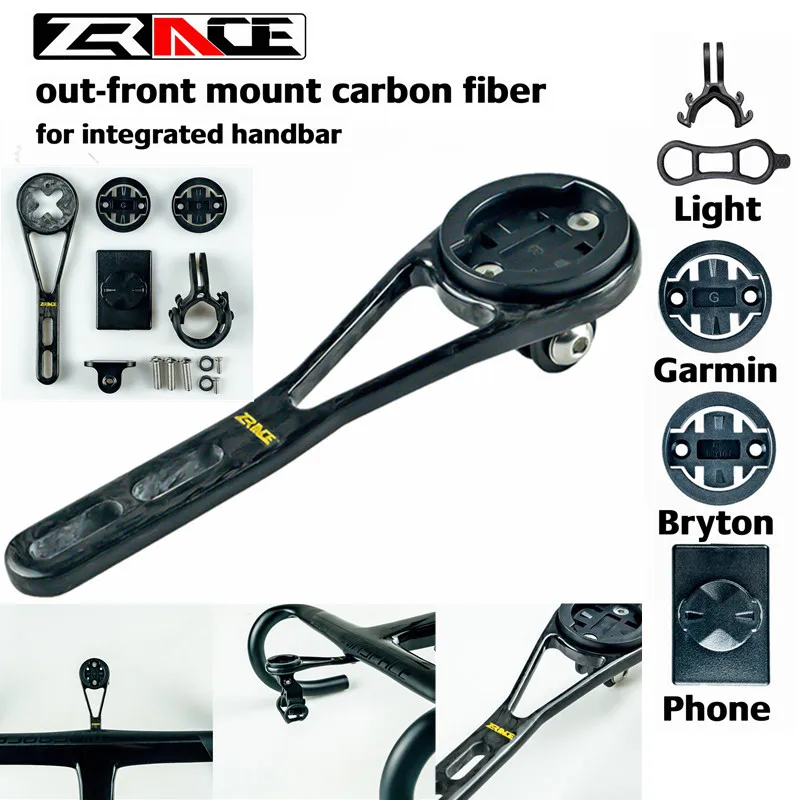 zrace bicycle computer camera mount holder out front mount holder for bryton gopro garmin igpsport mobile phone handlebar mount free global shipping
