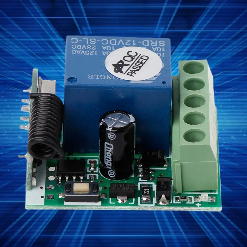 

433 Mhz Wireless Remote Control Switch DC 12V 1CH relay 433Mhz Receiver Module For learning code Transmitter Remote