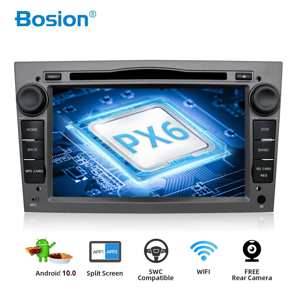Bosion Android 10 2 DIN Автомобильный GPS для opel Vauxhall Astra H G J Vectra Antara Zafira Corsa Vivaro Meriva Veda DVD плеер