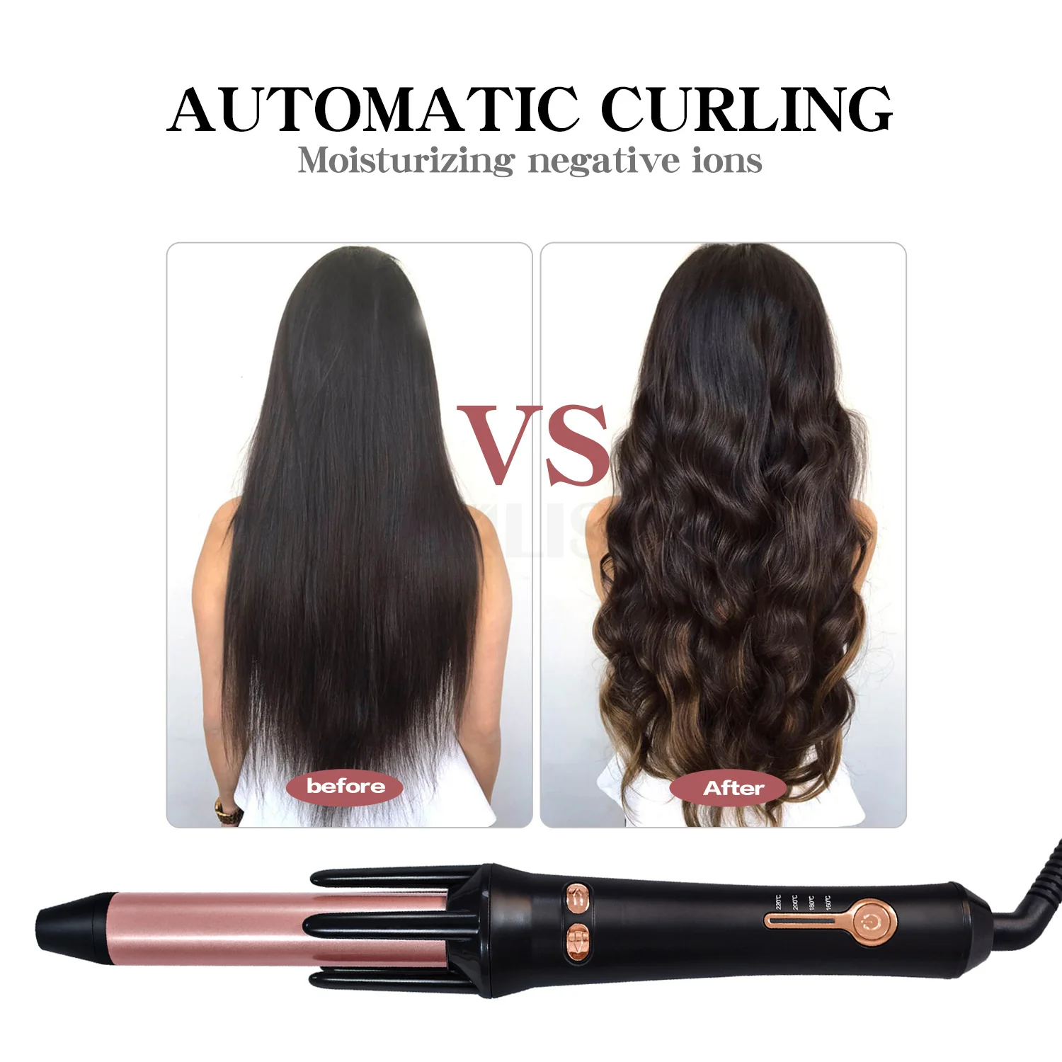 

Professional Automatic Magic Curlers Rotating Rollers Curling Hair Styling Tools Fashion Waves Hair Curling Iron Wand Styler