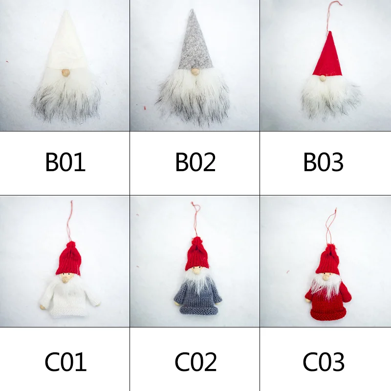 1 шт. модная Рождественская елка украшение подвеска плюшевая кукла зимний