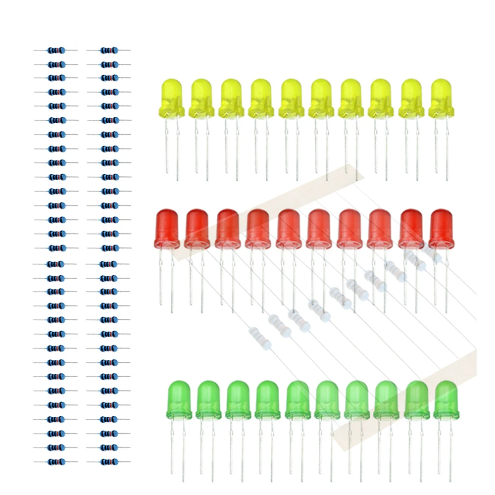 Трехцветный красный зеленый желтый светодиодный школьный учебный лабораторный