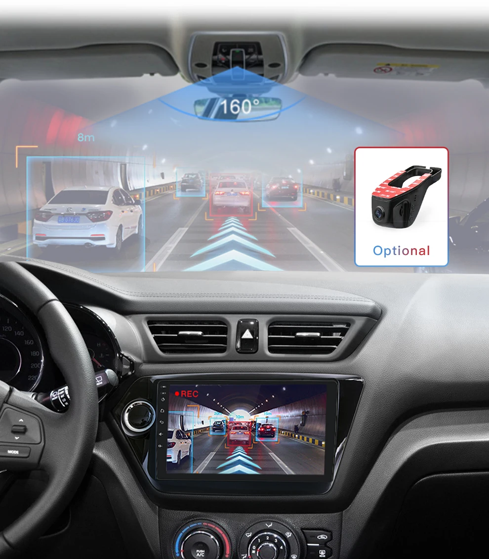 Автомагнитола 2DIN 2.5D экран Android 8 1 Wi Fi GPS навигация для Kia K2 Rio 2012 2015 2016 автомобильный