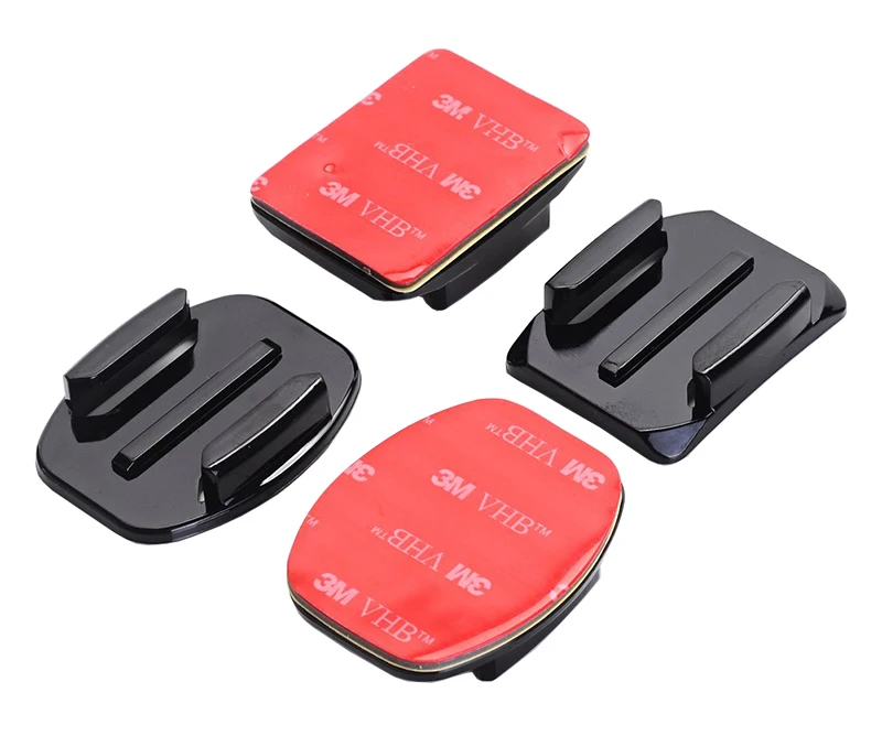 4Pcs Flat Curved Mount Set Sticker 3M Adhesive for GoPro Hero 8 7 6 5 4 Sjcam Yi 4K Eken DJI Osmo Action Sport Camera Accessory