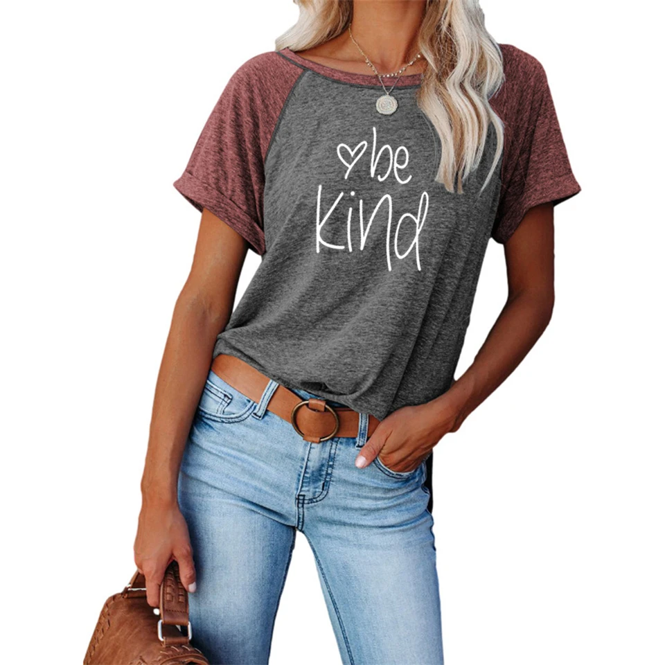 

2021 New T Shirts Women Letter Tops Female T-shirt Loose Tshirt Summer Tee T-shirts Round Neck Oversized RelaxationT Shirt