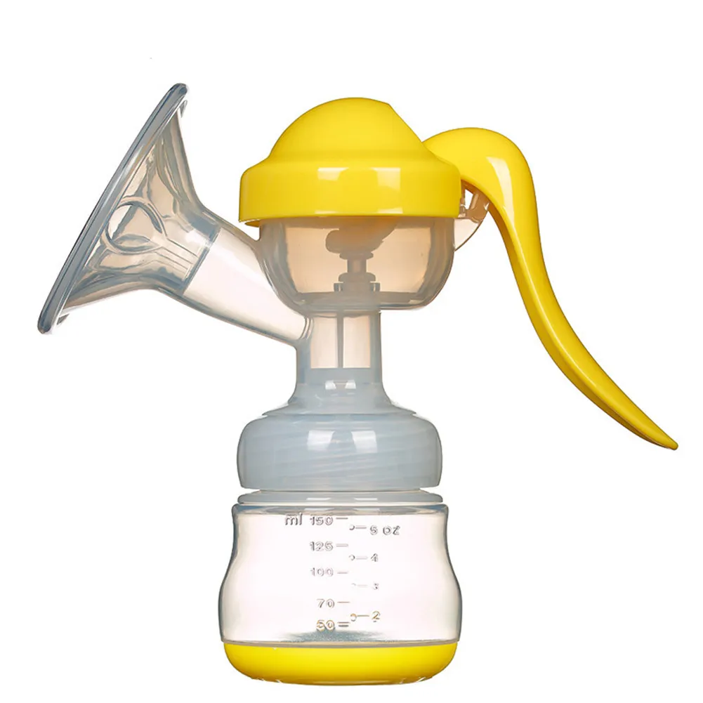 

150ml Manual Breast Pump Powerful Baby Care Nipple Suction Feeding Milk Bottles Manual Breast Pump&Milk Puller for Baby Feeding