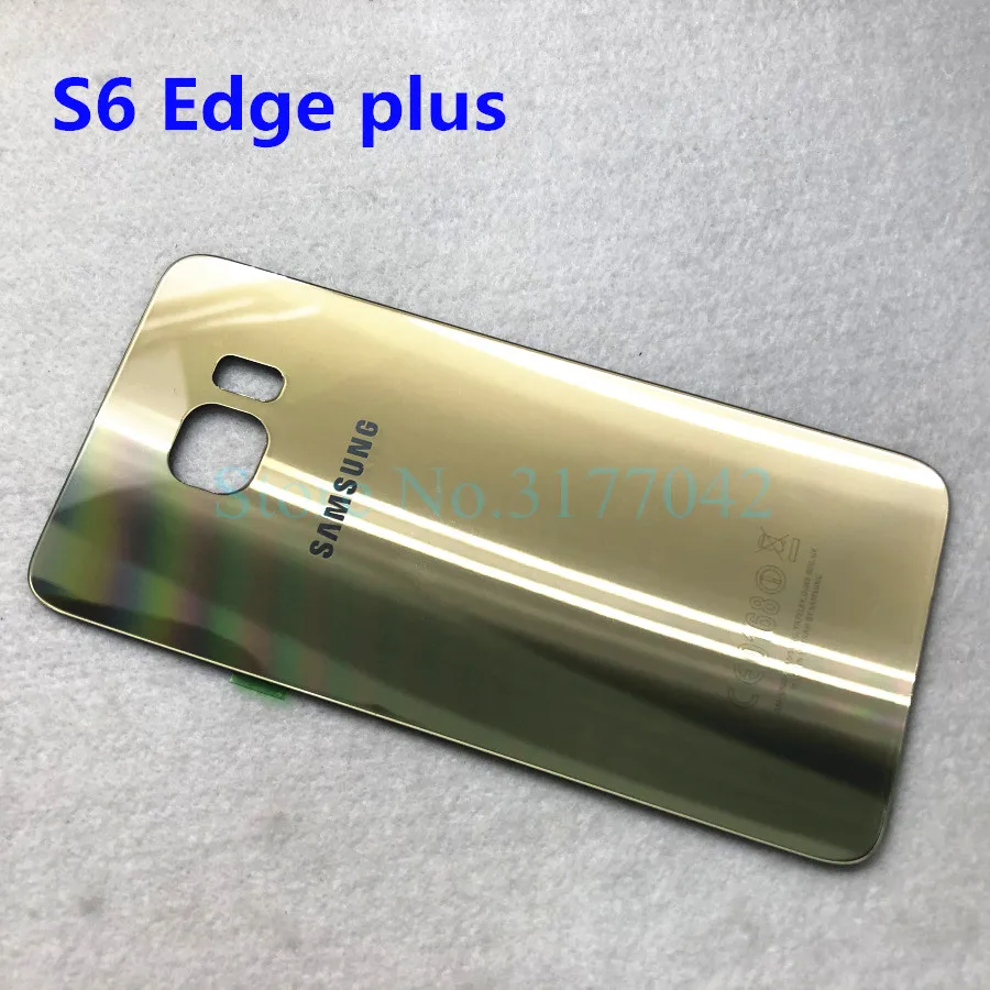 S6 Edge Plus Gold Задняя крышка аккумулятора samsung для samsung Galaxy S6 Edge S6 S6+ S6 Edge Plus G925 G925F G920 G920F G928 G928F задняя крышка из стекла - Цвет: S6 Edge Plus Gold