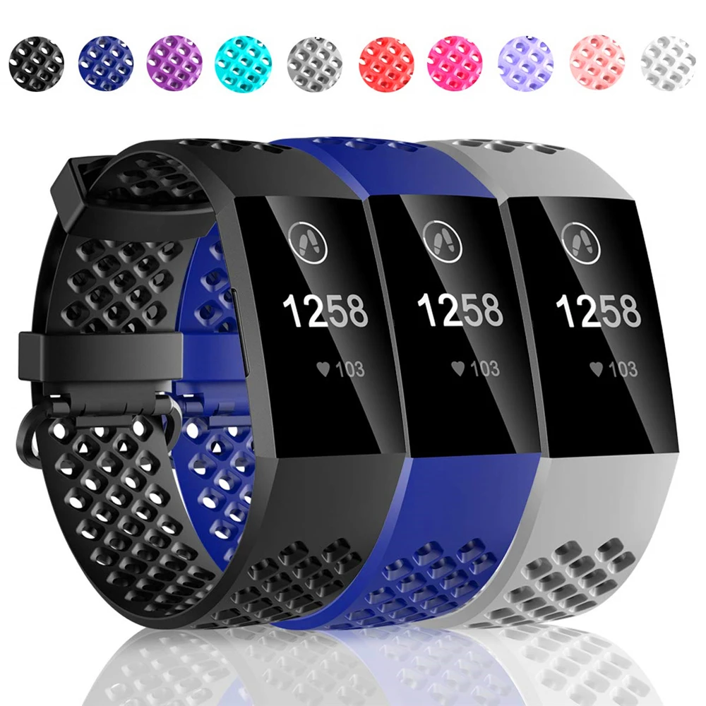 Coolaxy аксессуары для Fitbit Charge 3/3SE мягкий силиконовый водонепроницаемый браслет сменный ремешок для Fitbit Charge 3 ремешок
