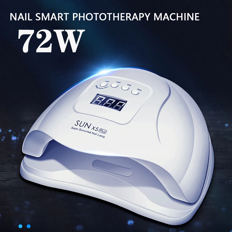 SUN X5 Plus светодиодный светильник для ногтей 72 Вт Сушилка ЖК дисплей 36 УФ лампа