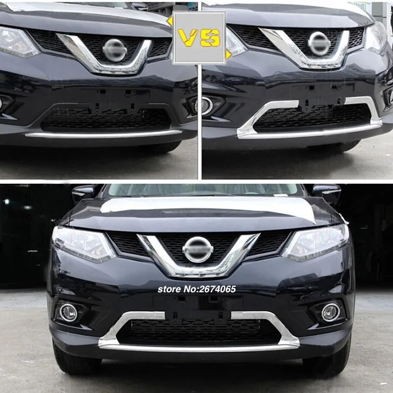 Для 2014 2015 2016 Nissan X-Trail T32 Rogue передний бампер решетка Накладка X Trail XTrail ABS