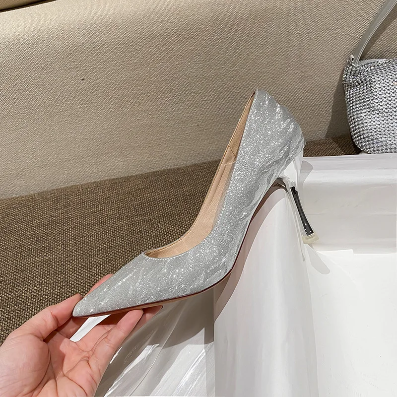 Женские босоножки на шпильке летние сандалии большого размера с пряжкой высоком