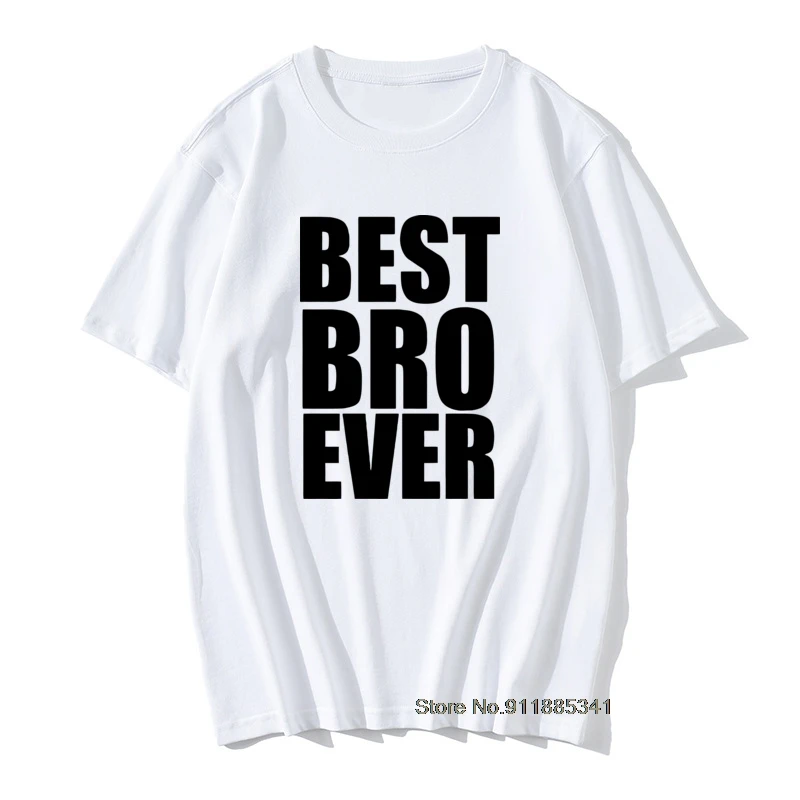 Новинка футболка Best Bro Brother Ever Футболка большой маленький подарок забавная крутая
