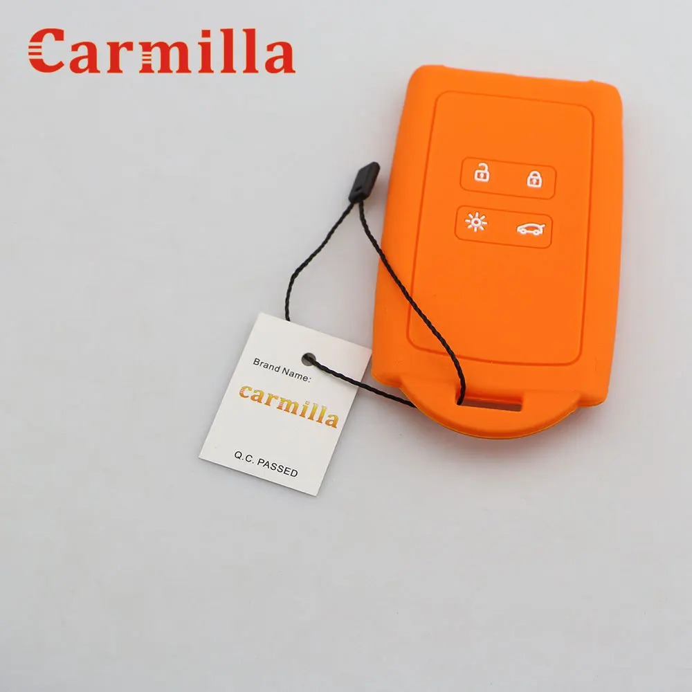 Силиконовый чехол для ключа автомобиля Carmilla подходит Renault Koleos Kadjar 2016 2017 2018 2019 Samsung