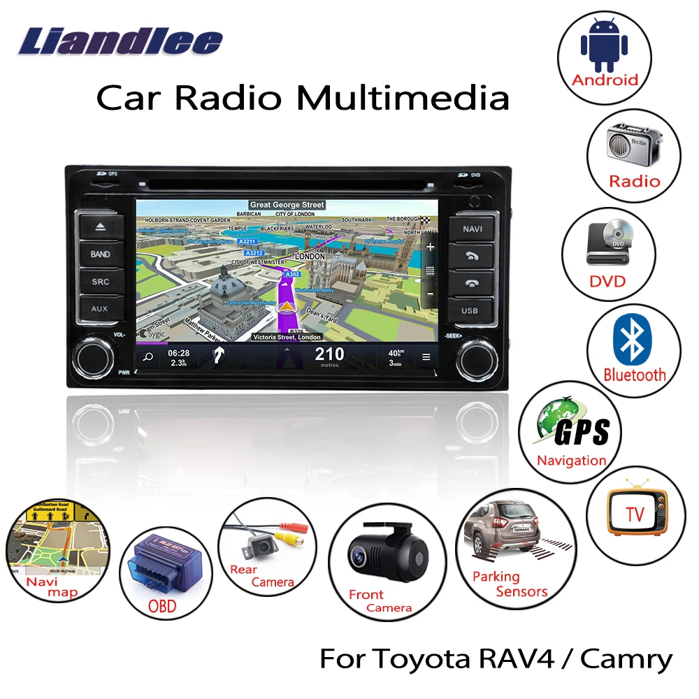 Автомобильный GPS навигатор HD экран для Toyota RAV4 RAV 4/Camry 2000 ~ 2003 2004 2005 Android