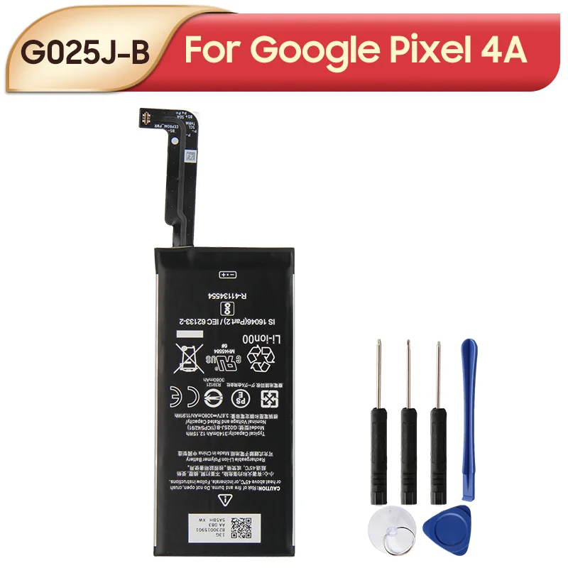 

Original Replacement Battery G025J-B For Google Pixel 4A Pixel4A Phone Batteries 3080mAh