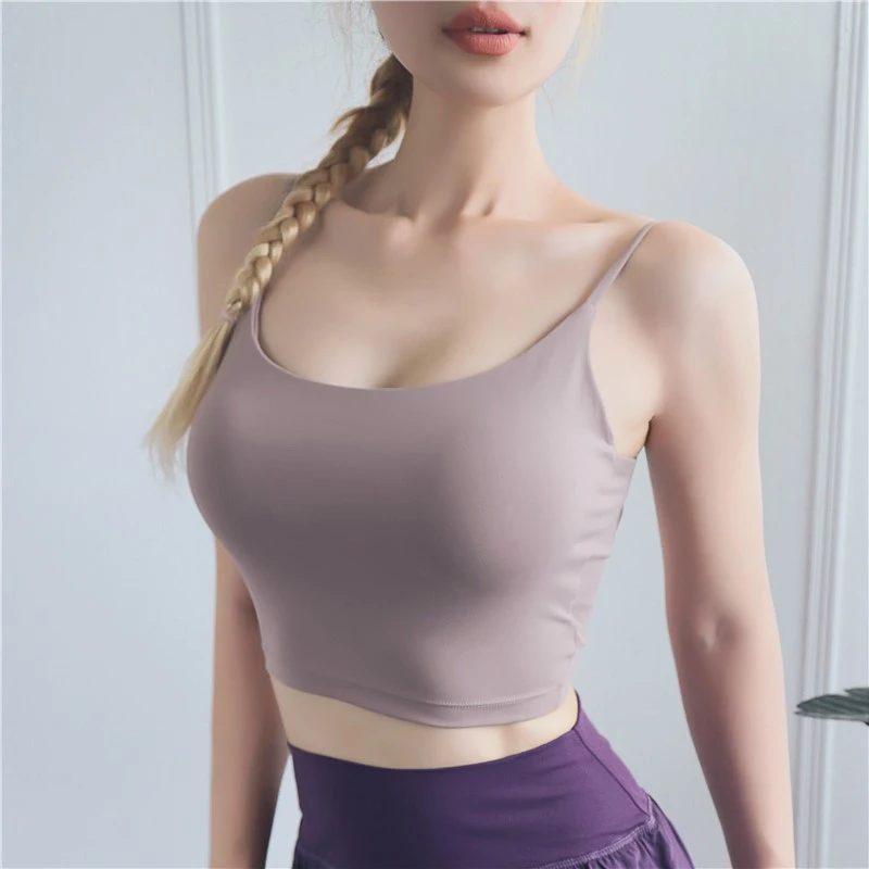 Женский спортивный бюстгальтер с перекрестными лямками эластичный цвет в