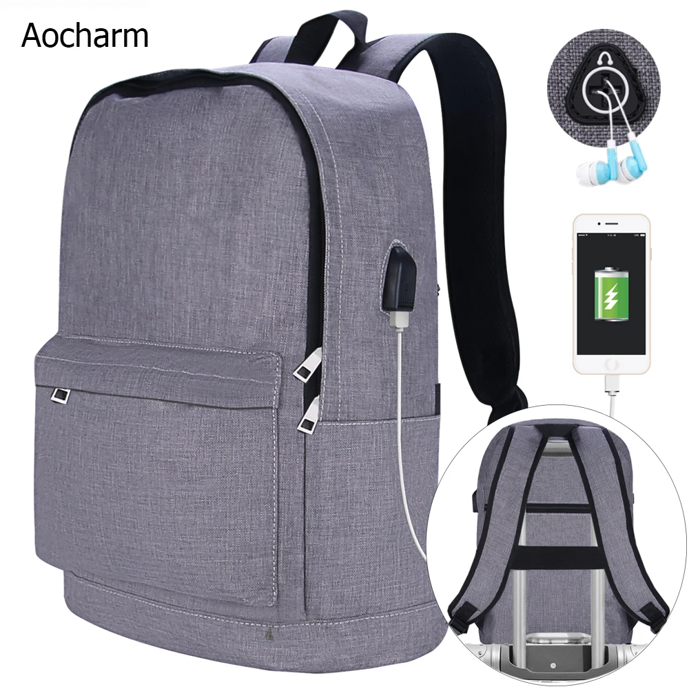 Aocharm мужской рюкзак для ноутбука Женский Мужской школьный девочек подростков