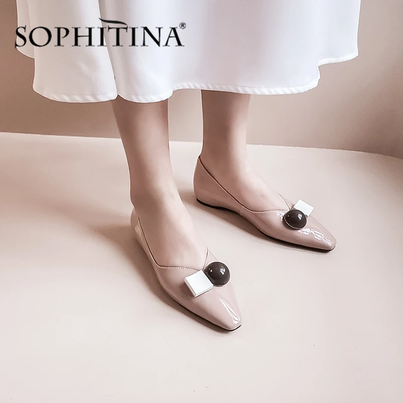 SOPHITINA/Модная женская обувь на плоской подошве Высококачественная удобная из