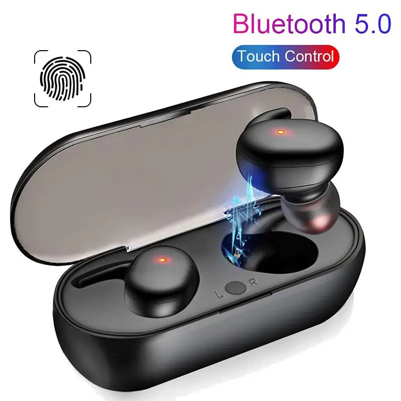 

Bluetooth 5.0 TWS Wireless Earphones Touch Control Stereo In-ear Headphones Sport Headseat Earbuds
