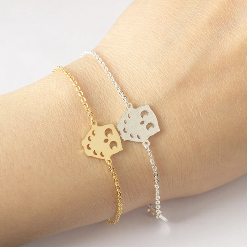 

Gold stainless steel Owl Bracelets pulseras mujer For Women Retro Silver Plated Bohemian Jewelry