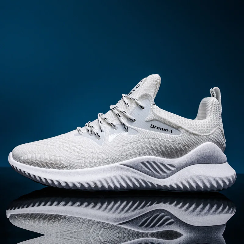 Fashion Sneakers Men Run Shoes High Quality Breathable Soft Loafers Man Casual Student Classics Trainers Male White |