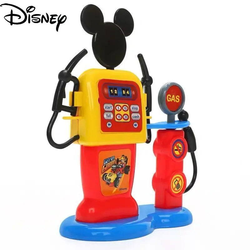 

Disney Cute Cartoon Anime Mickey Wonderful House Refueling Set Simple Inertia Car Pull Back Children's Toys