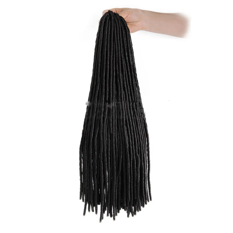1 шт. 20 дюймов синтетическая оплетка вязанная крючком косички волосы черный