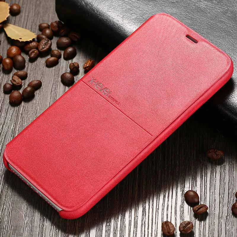 Red X-Level Роскошный кожаный флип-чехол для iPhone 11 Pro Max XS XR X винтажный Гибридный Тонкий чехол для бумажника для iPhone 8 7 6S+ Coque - Цвет: Red