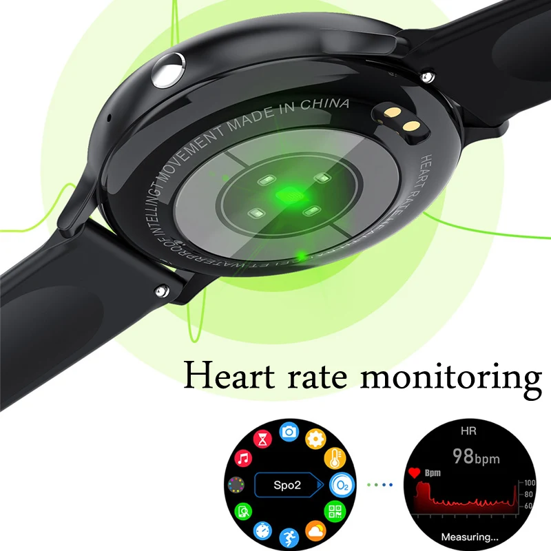 

2021 Смарт-часы Мужские часы с циферблатом звонки воспроизведение музыки фитнес-Браслет Смарт-часы женские IP67 сенсорные спортивные цифровые ...