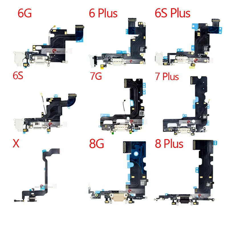 Высококачественный зарядный гибкий кабель для iPhone 5, 5S, SE, 6, 6 S, 4,7 дюйма, USB порт для зарядки, док-станция с гибким кабелем для микрофона