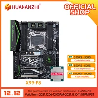huananzhi x99 f8 x99 motherboard with intel xeon e5 2678 v3 lga 2011 3 ddr4 recc non ecc memory combo kit set nvme