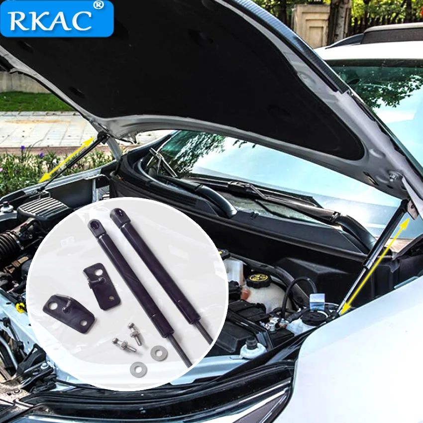 RKAC For Chevrolet Equinox 2017 2018 2019 Car Bonnet Hood Support Hydraulic Rod Strut Bars Lift Spring Shock Absorber Bracket