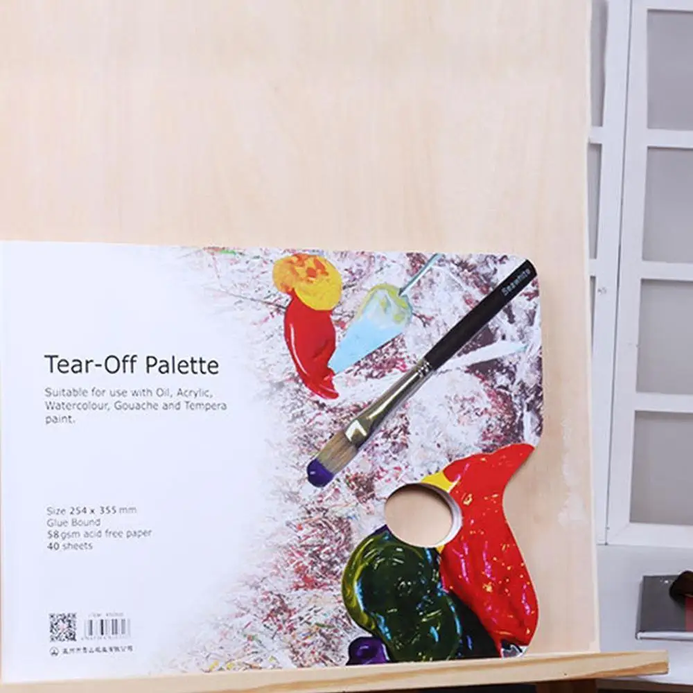 Новая бумажная Палитра для рисования профессиональная Акварельная акриловая