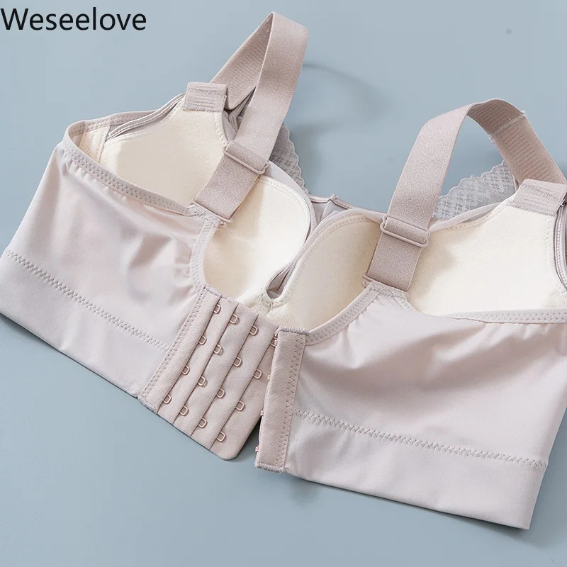 

Weseelove Women's Bra 2020 Sexy Lace Bralette Tops Push Up Bra No Rims Underwear Women Sexy Bra Plus Large Big Size Ladies G06-3