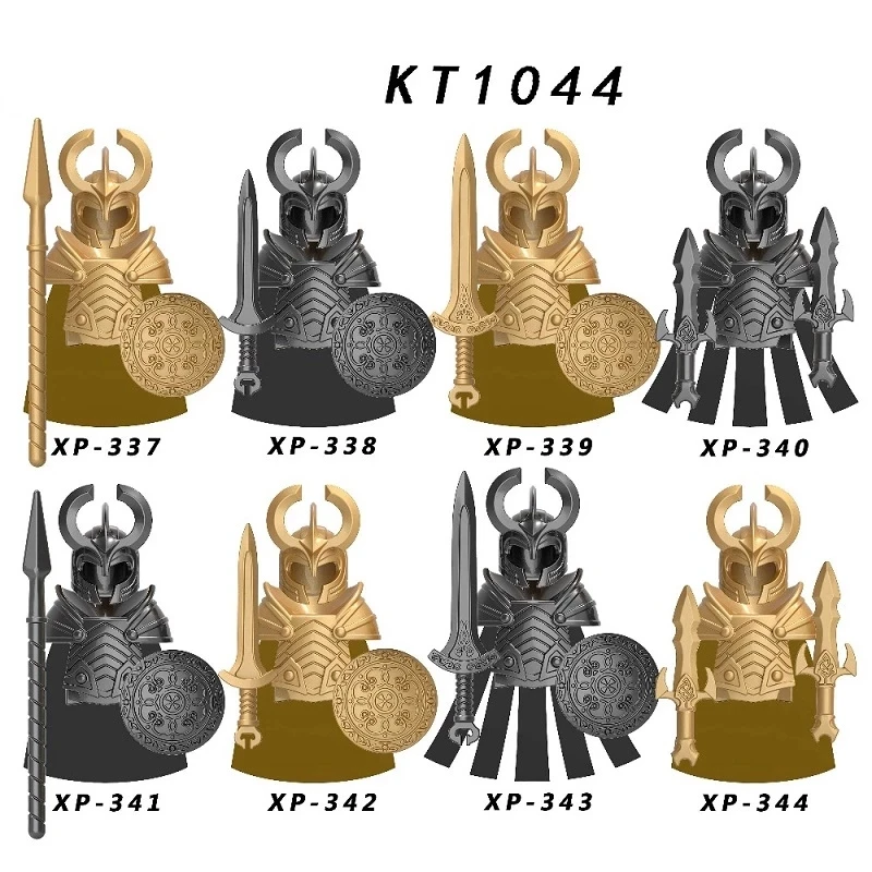 Конструктор средневековые рыцари солдаты военные асгарды карлики сильные Orc