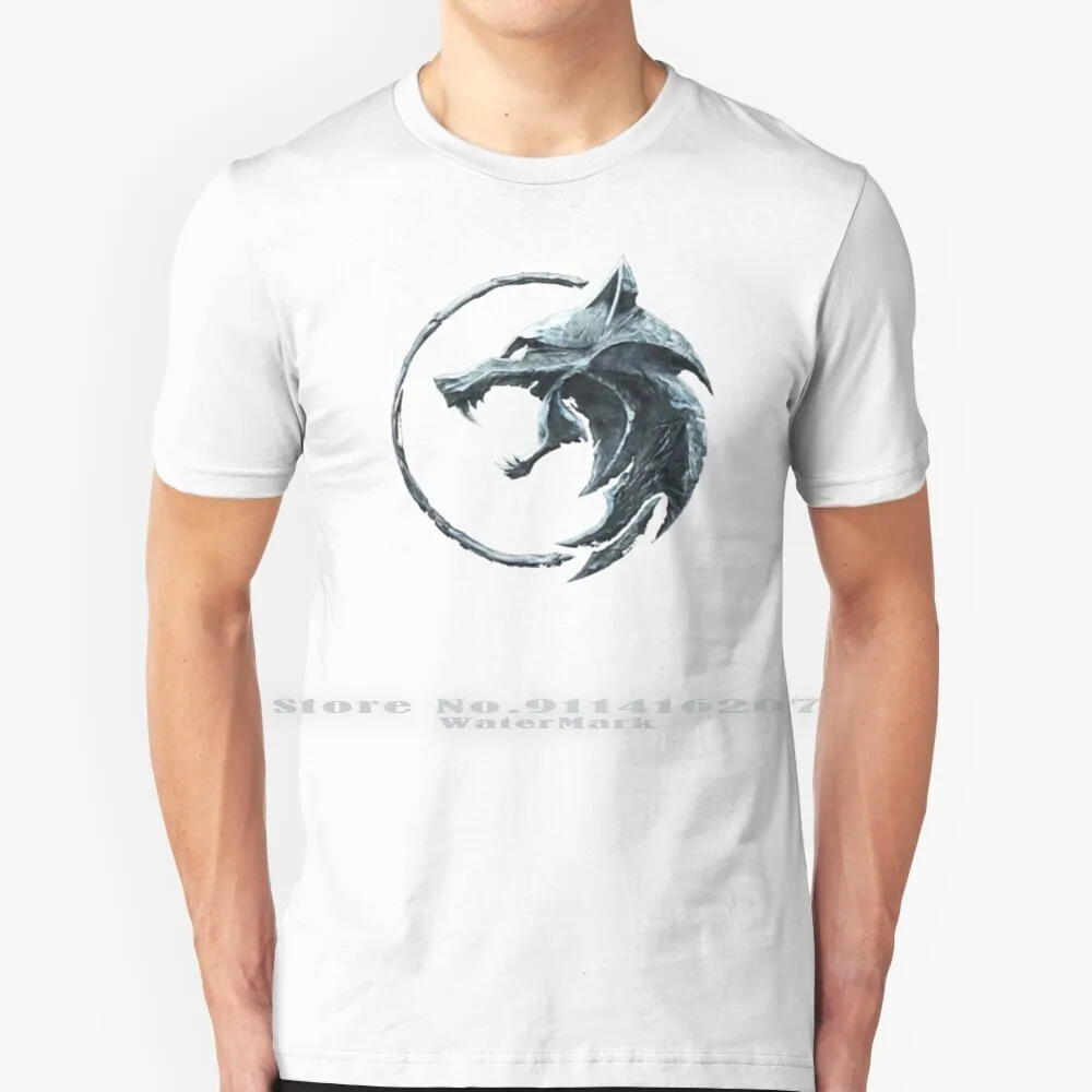 

White Wolf T Shirt 100% Pure Cotton The Wolf White Wolf The White Wolf Wild Hunt 3 Geralt Gerald Rivi The 3