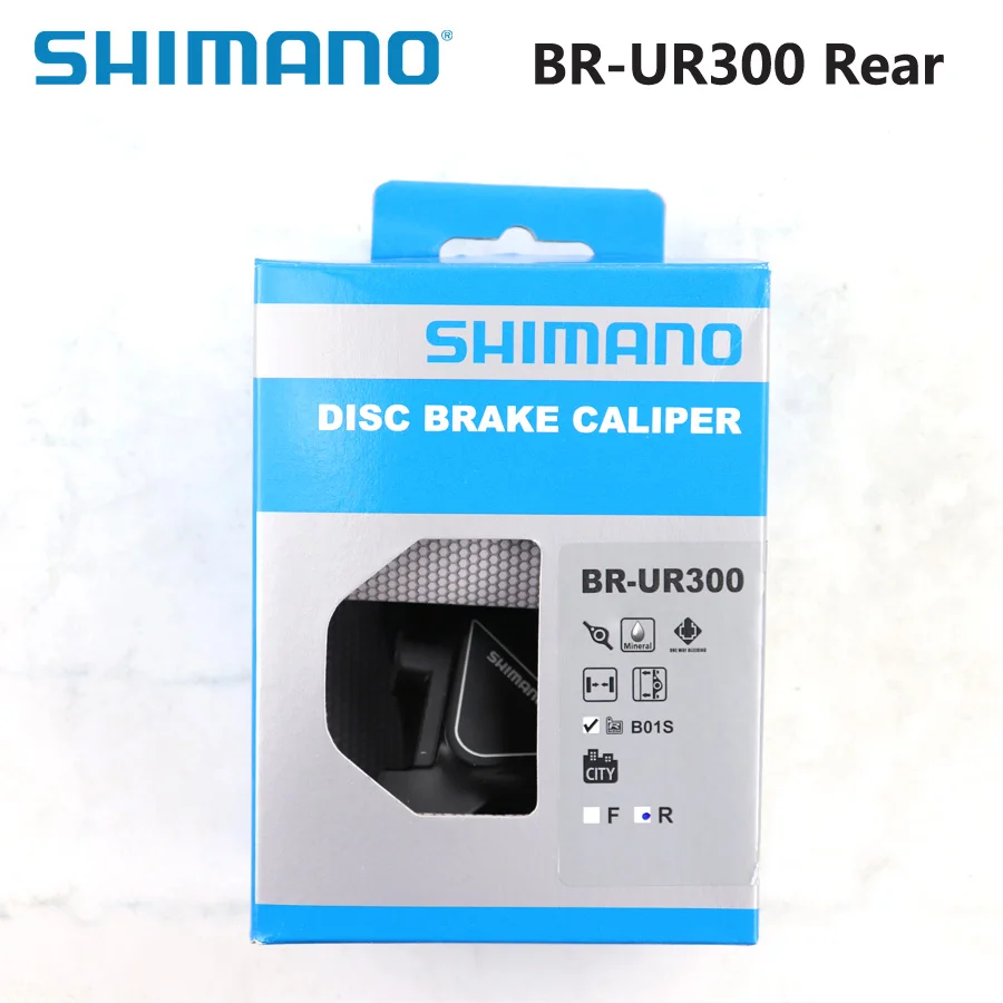 SHIMANO BR-UR300 BR UR300 гидравлический дисковый тормозной суппорт с плоским креплением включает в себя B01S резиновые Тормозные колодки детали велосипеда