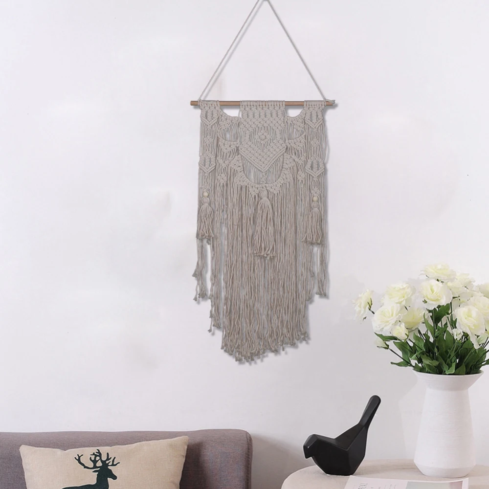 Плетеная на стену Макраме шикарный богемный искусственный декор в стиле бохо