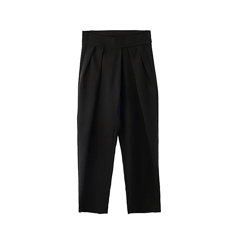 

MIXCUBIC 2020 summer Korean style wild high waist wide leg pants men casual loose wide leg pants for men trousera,size M-XL