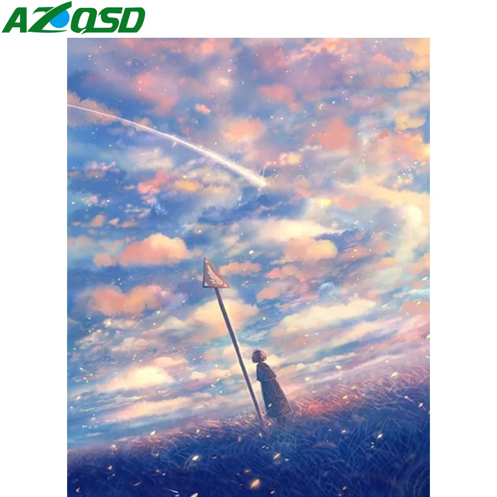 AZQSD Сделай Сам картины по номерам звездного неба уникальный подарок картина