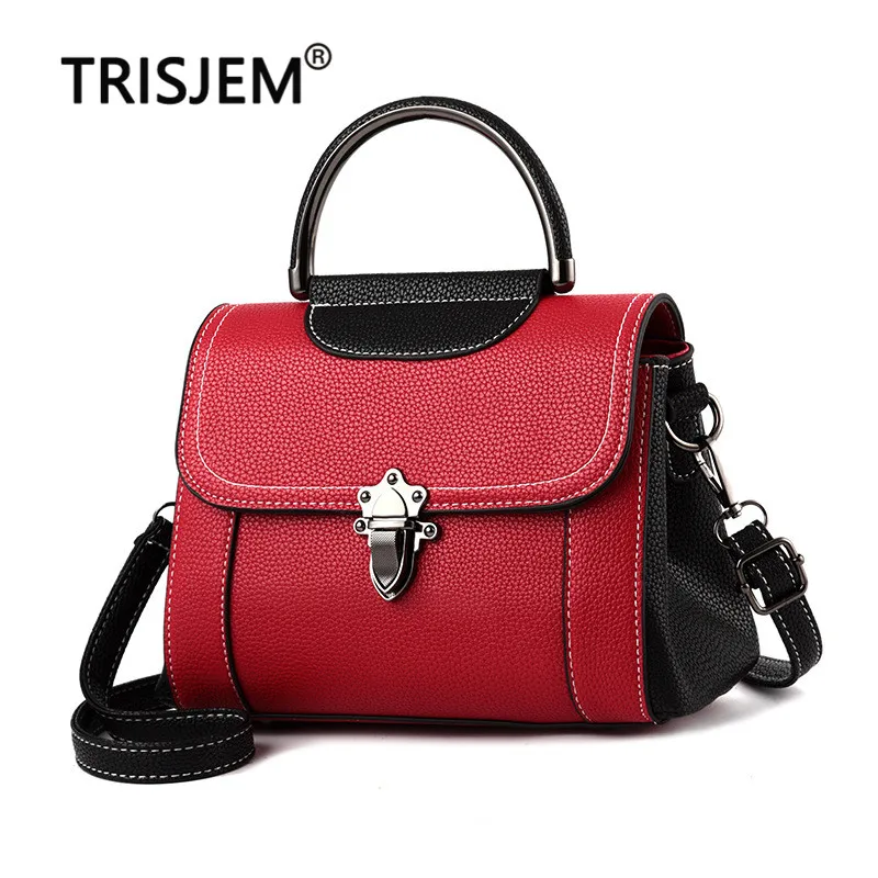 Женская сумка-Кроссбоди в стиле ретро сумка из искусственной кожи с замком