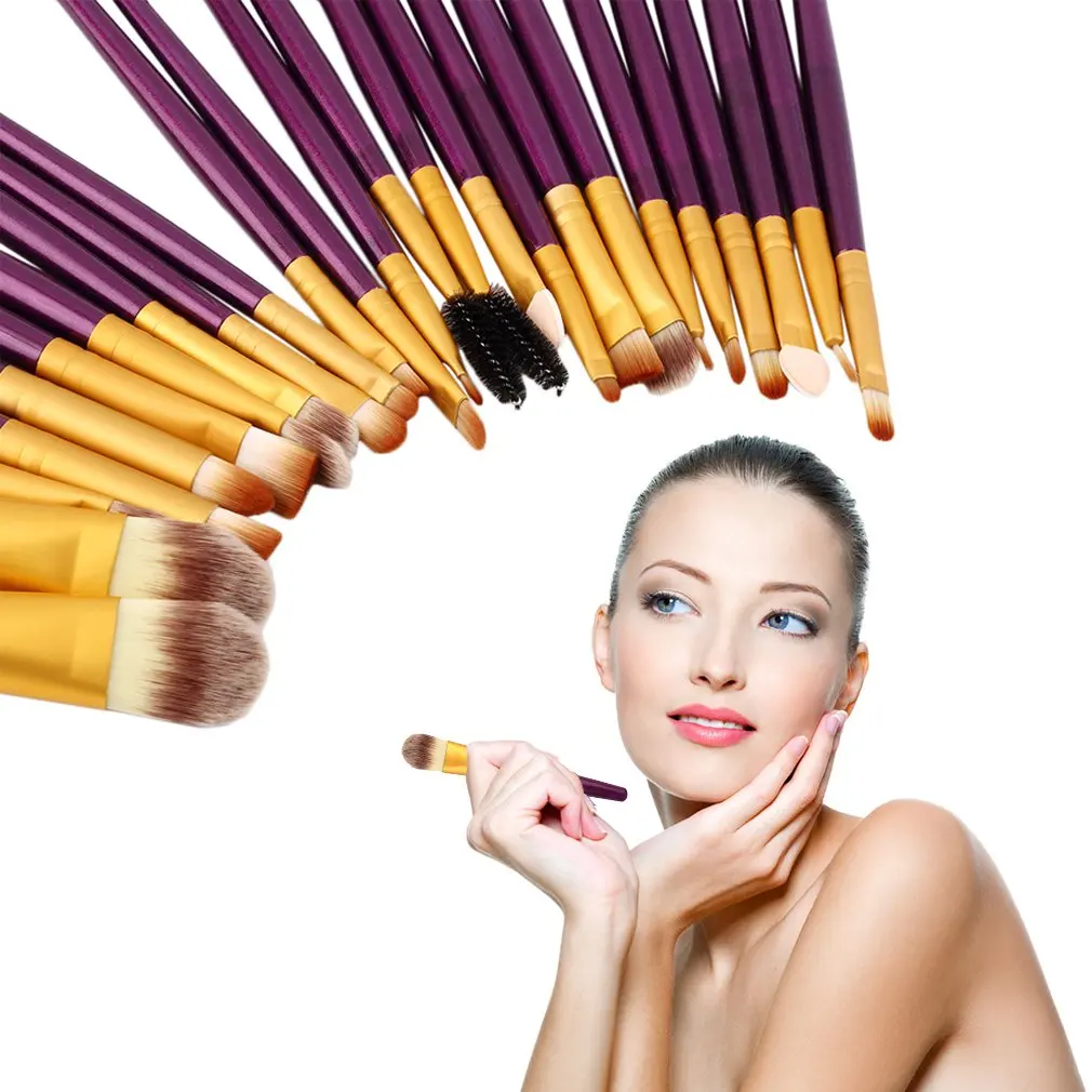 

20pcs/set Makeup Brushes Pro Blending Eyeshadow Powder Foundation Eyes Eyebrow Lip Eyeliner Make up Brush Cosmetic Tool
