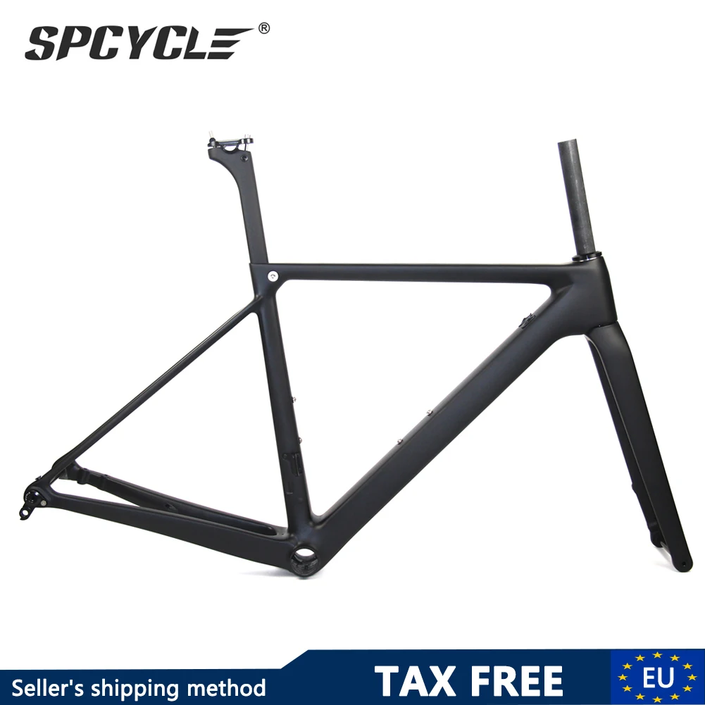

2021 New Full Carbon Road Bike Frame Disc Brake Racing Bicycle Frame BB86 Size 46/49/52/54cm Custom Painting Available