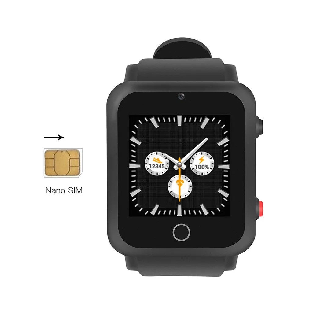 WiFi GSM 1G + 16G четырехъядерный для Android 5 1 Смарт часы с Камерой 0 МП GPS навигацией 54