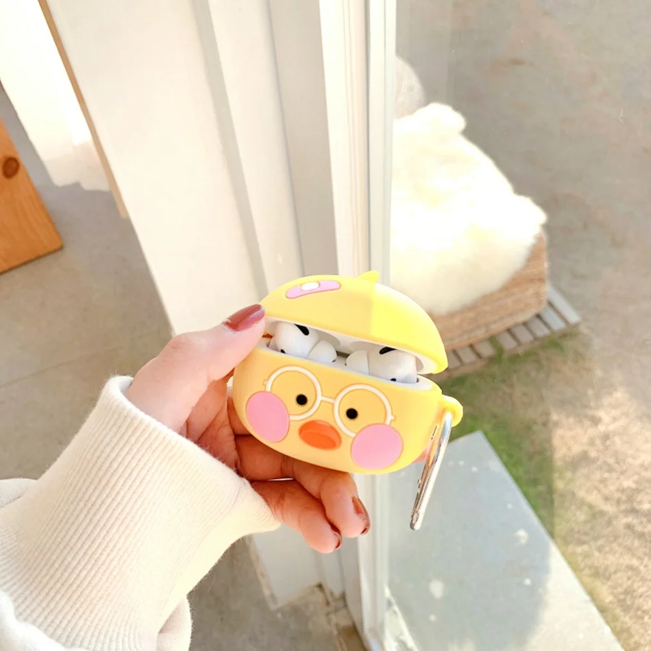 3D чехол для наушников для Airpods Pro Чехол Силиконовый Медведь Кролик поросенок Мультяшные наушники/Earpods чехол для Apple Air pods Pro 3 чехол кошка