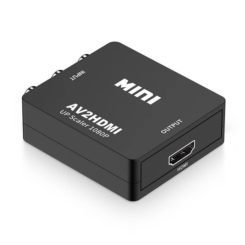RCA к HDMI-совместим с rca 1080P VGA композитный CVBS AV видео аудио конвертер адаптер