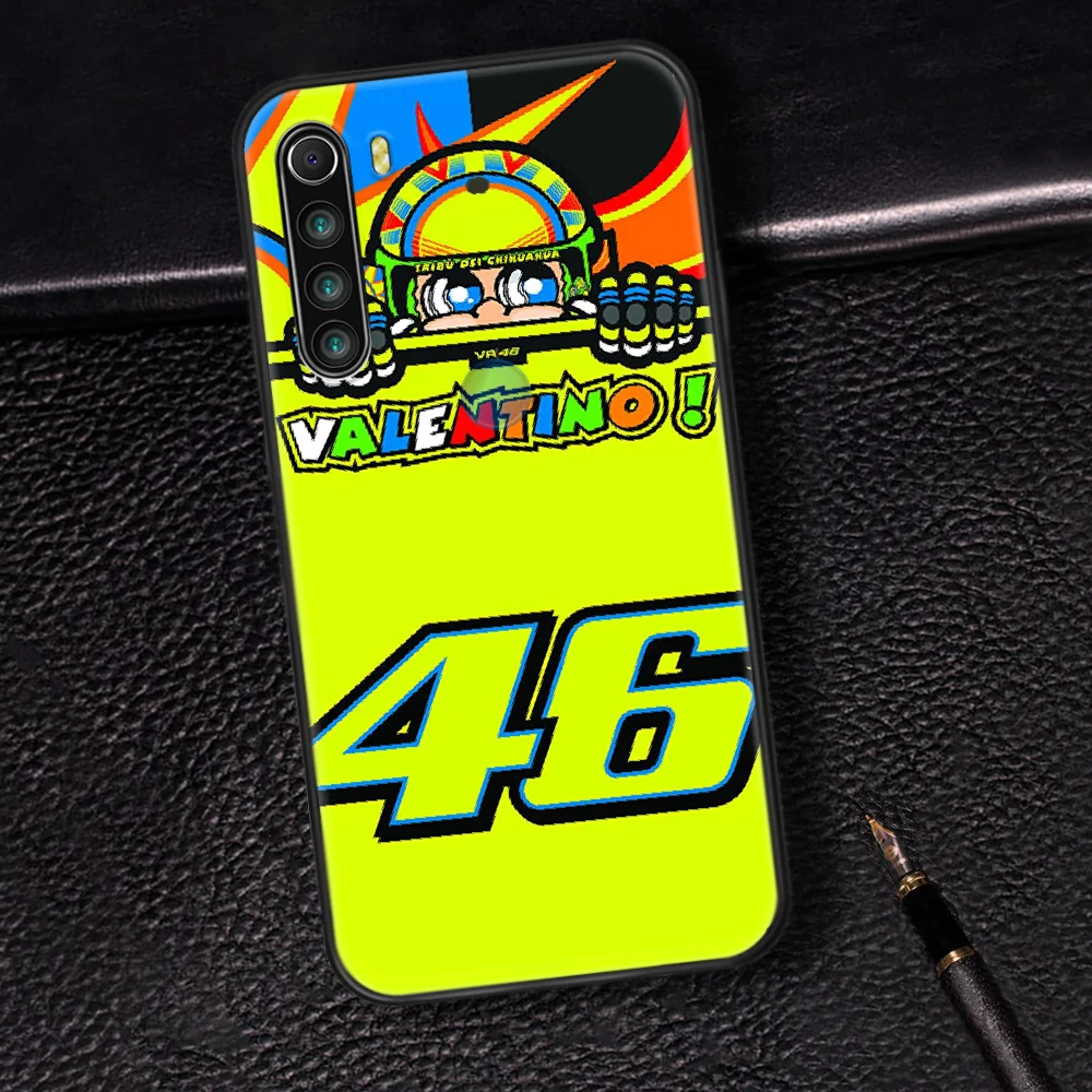 

Motorcycle Forever Rossi 46 Phone Case Cover Hull For XIAOMI Redmi 7 7A 8 8A 9 9C Note 6 7 8 9 9S K20 Pro K30 black Bumper Soft